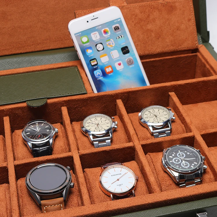 30 Slot Display Storage Case Double Deck Detachable Watch Packaging Luxury Box