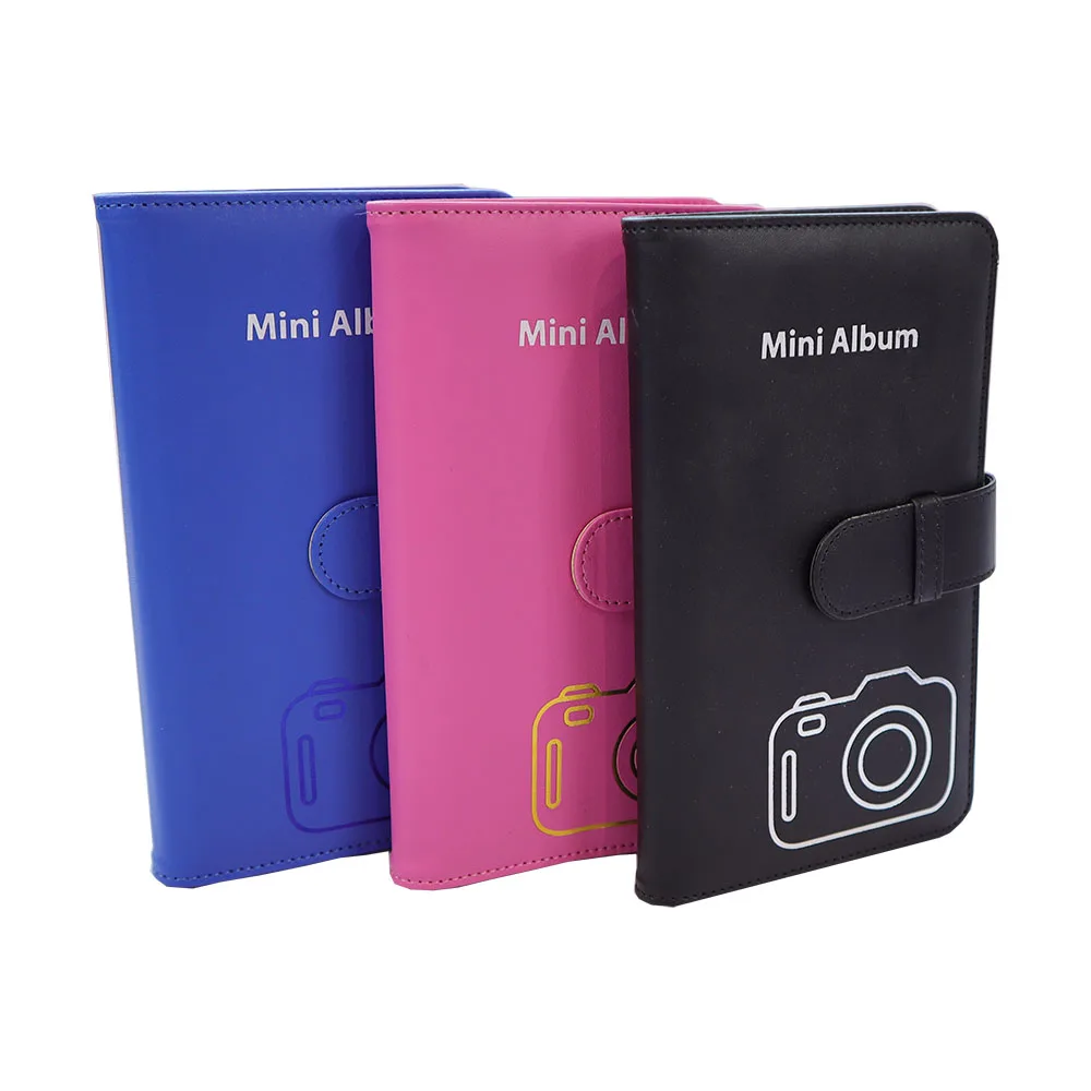 Instax camera photo album PU Leather Cover 3 inch 108 photos Slip in Welded bound