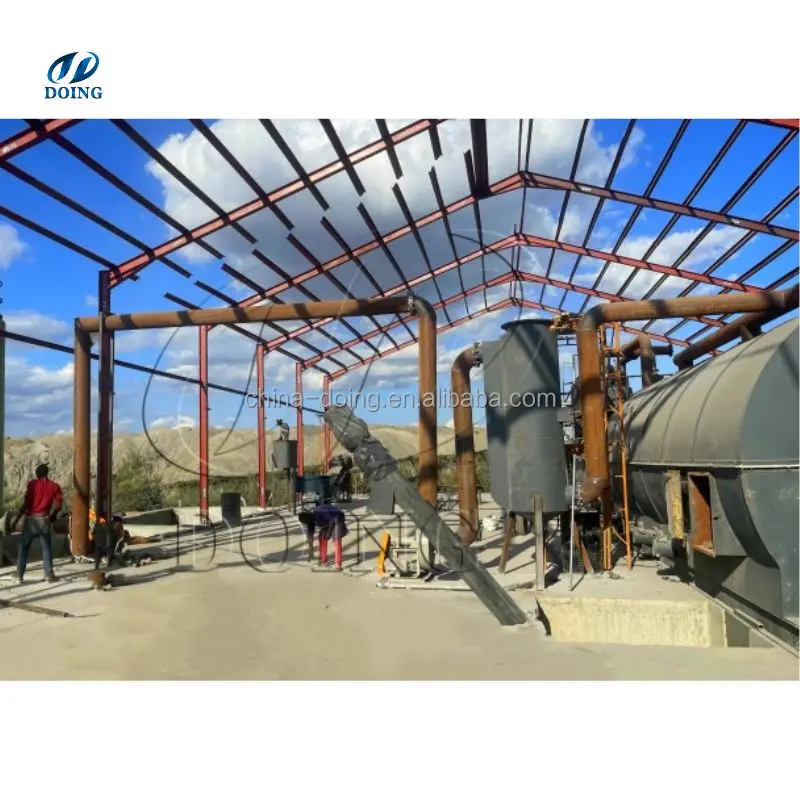 Batch Type Waste Tyre Pyrolysis Reactor 10TPD Waste Pyrolysis Machine