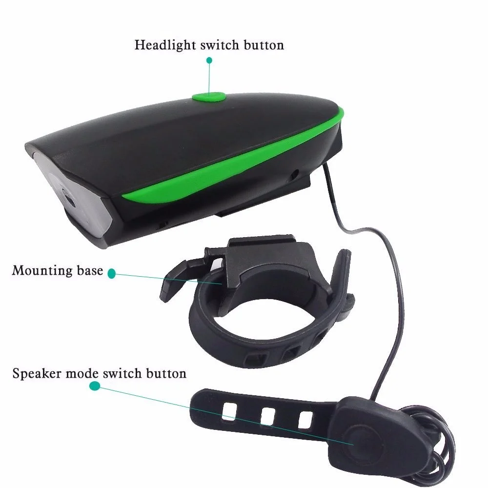 Bike Light USB Rechargeable Waterproof Bike Headlight  Mountain Bike Lights Cycling Light Flashlight