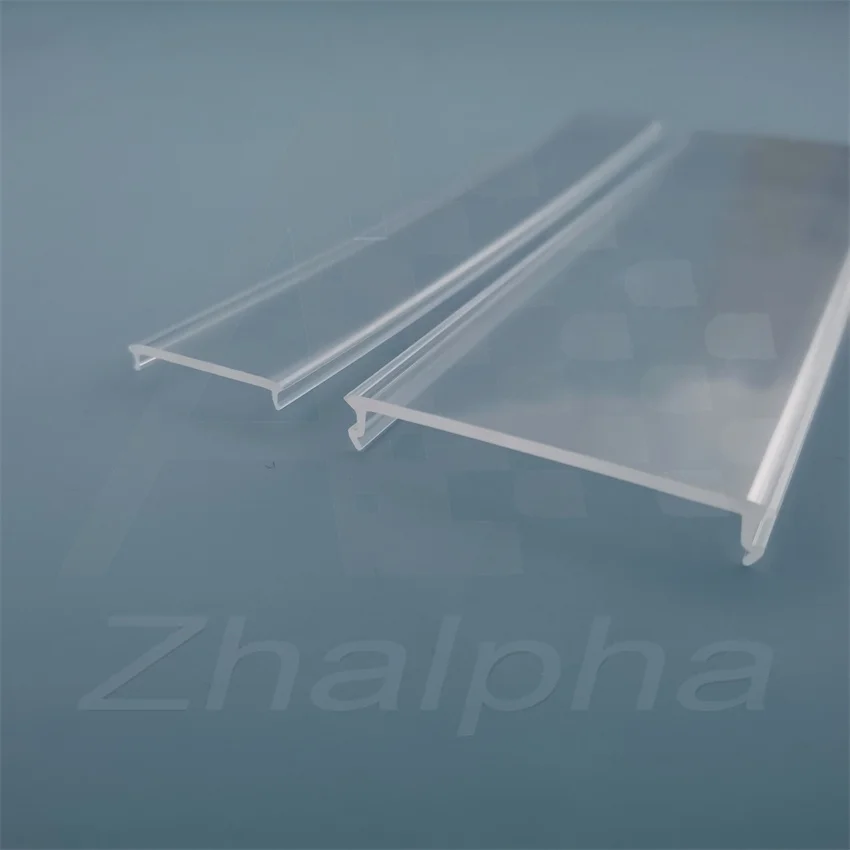 Can be customized led extrusion profiles PC PMMA frosted cover light diffuser for LED aluminum bar