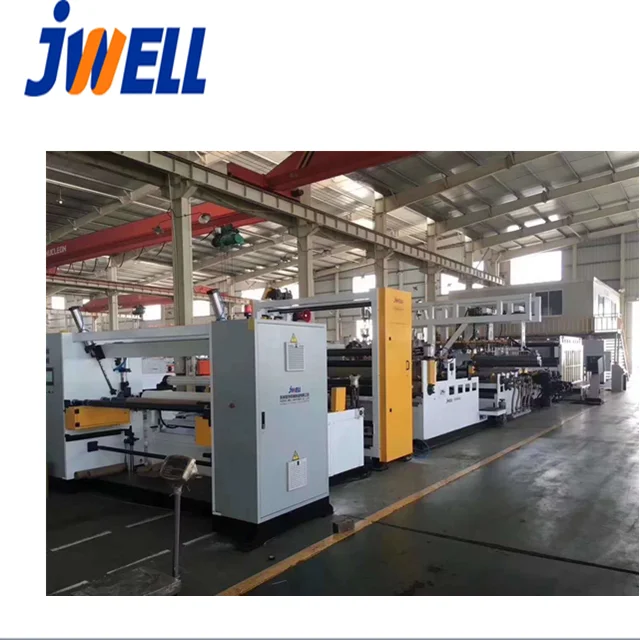 JWELL-TPU sheet extrusion line used for car floor mat