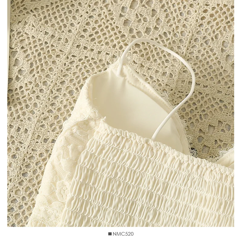 New design  lace cami top sexy beauty bow  crop Tank top modal soft  halter  for women