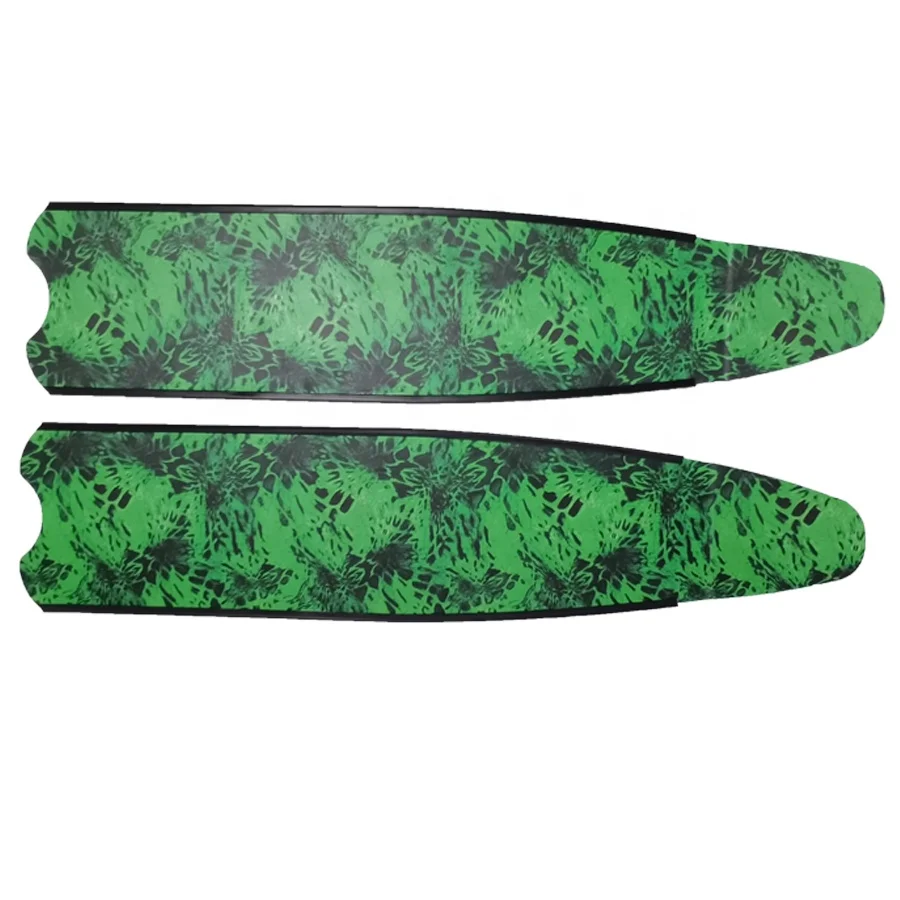  popular scuba diving free long flipper carbon fiber spearfishing fin blade