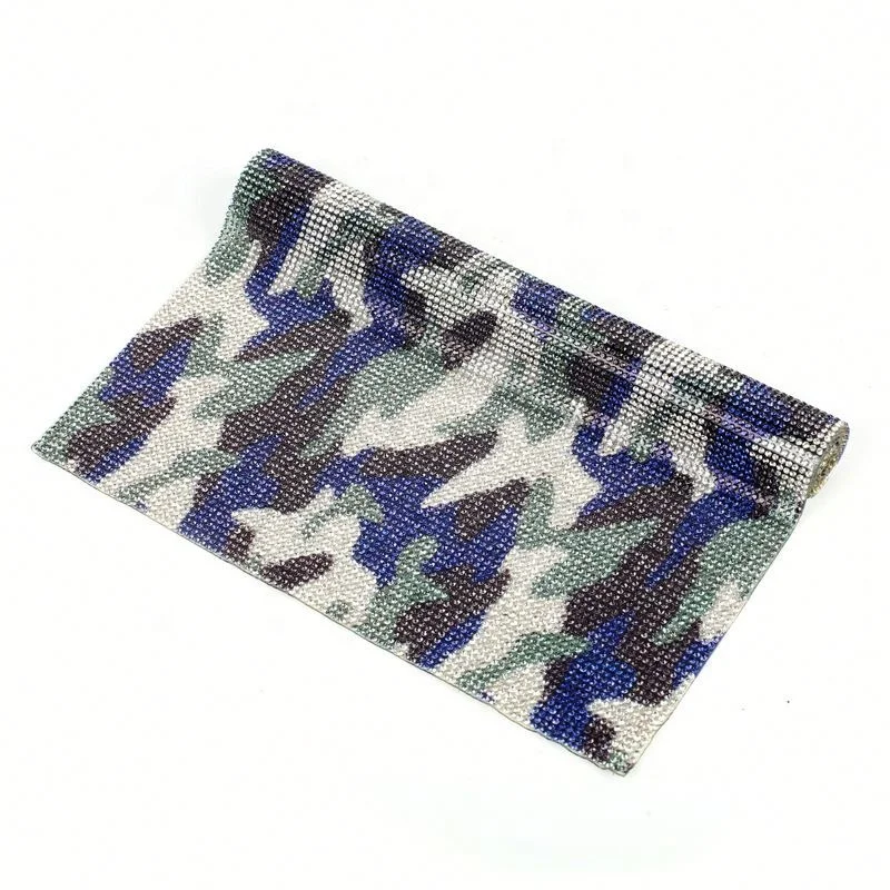 25*40Cm Adhesive Rhinestone Mesh Sheets ,Hot Fix Crystal Rhinestone Mesh Trimming