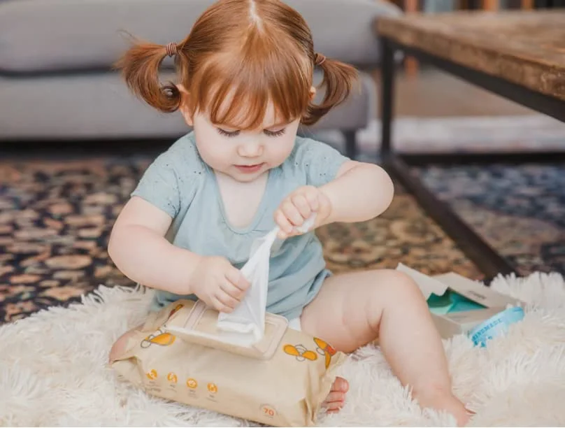 99% Aqua Pure Water Hypoallergenic Unscented Biodegradable Cotton Hands and Mouth Sensitive Wholesale Baby Diaper Wipes