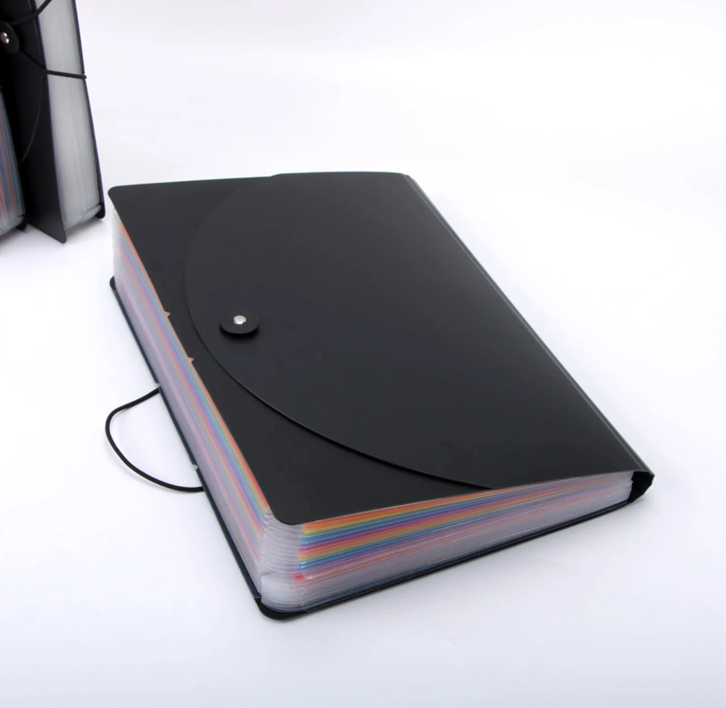 Customized A mazon Student Test Paper Folder A4 Rainbow 24 Grid 6 Line Round Cover Organ Bag