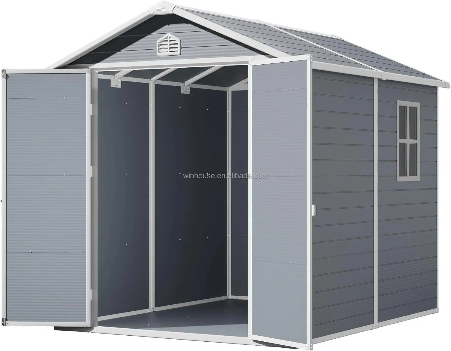 Modern Large Metal Garden Shed Room Waterproof and Rot Proof Outdoor Bike Storage House with Ventilation Window