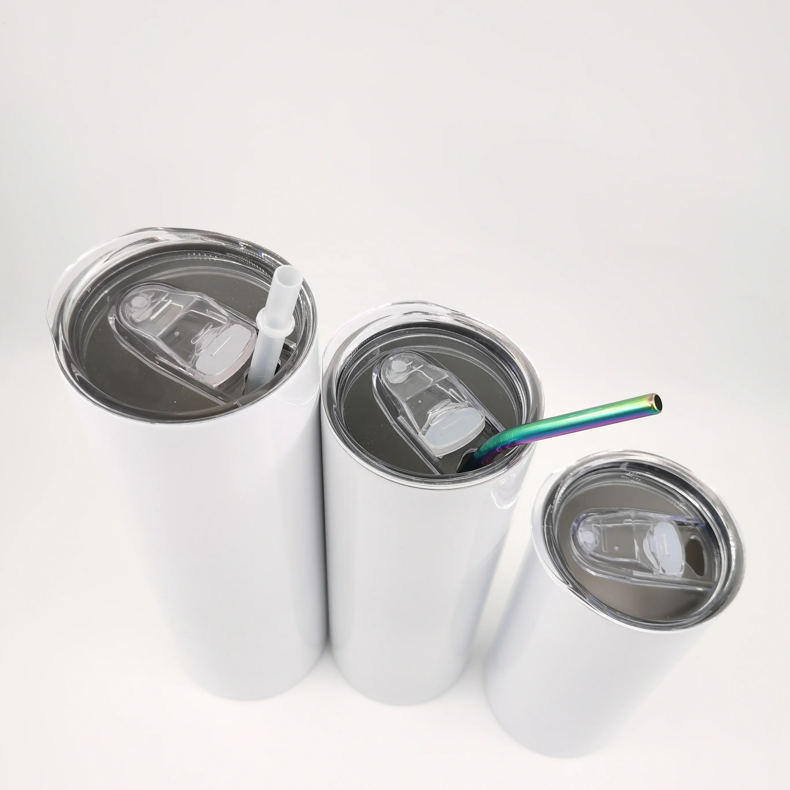 Wholesale 20oz stainless steel tumbler straight skinny double wall coffee cup insulation vacuum for sublimation