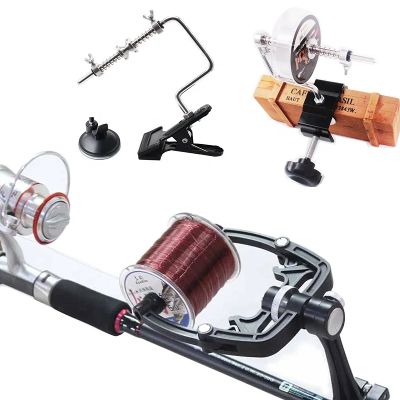 T-Bait Factory Portable Fishing Line Winder Spooler Machine Reel System Fishing Line Spining Winder Tackle