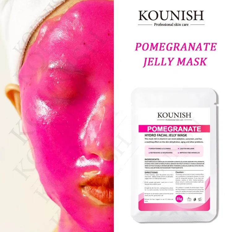 KOUNISH Korean Fruit Flower Anti Age Powder Jelly Face Mask Whiten  Products Skincare Beauty