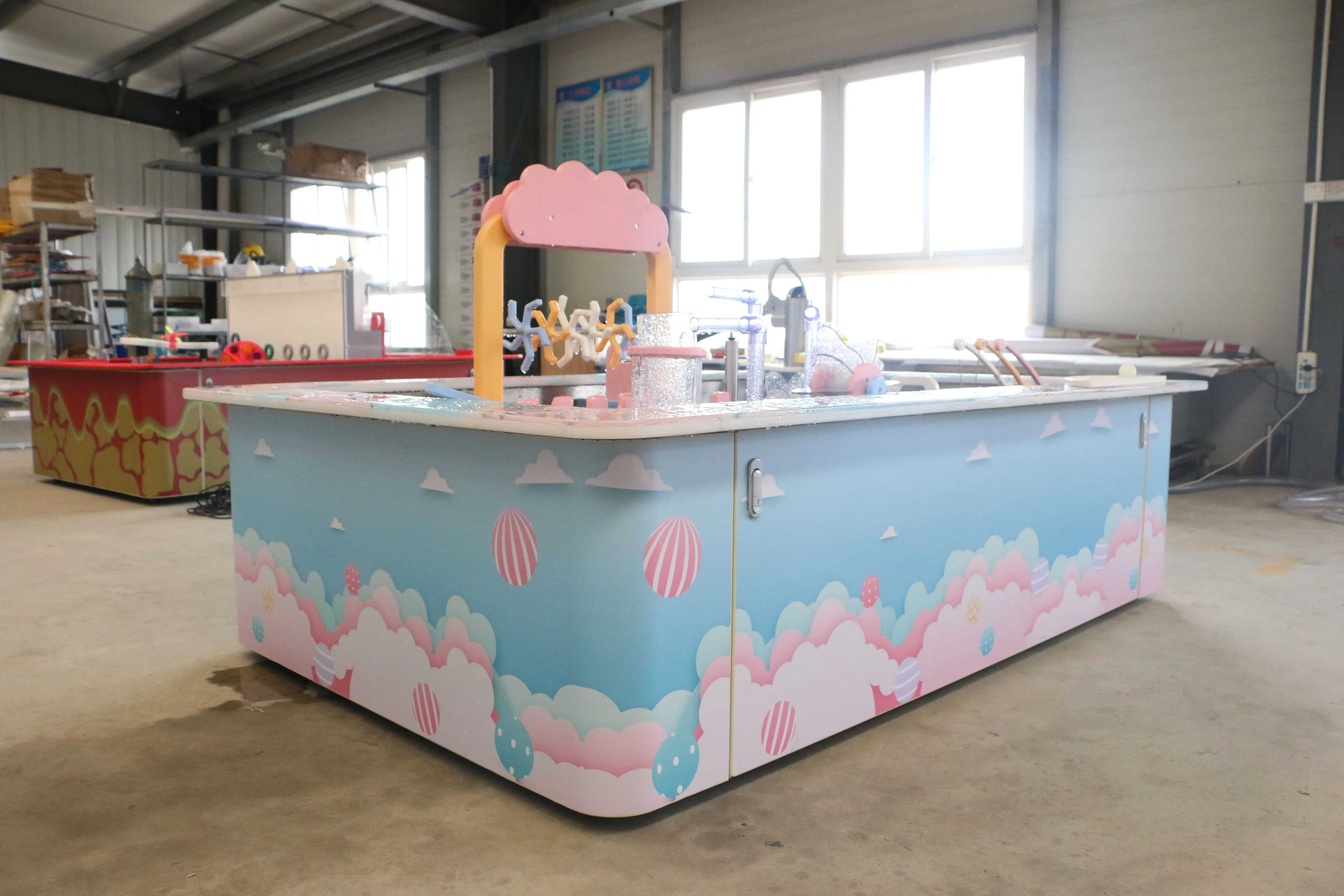 Large amusement equipment water  play  table  Science museum equipment for kids Indoor playground equipment for water pool