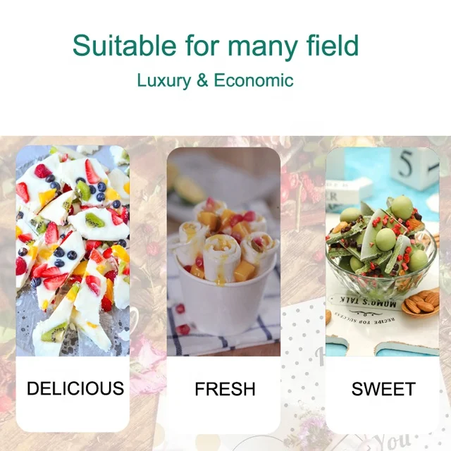 High quality thailand rolled fried ice cream machine double pan fry ice cream making machine square pan fired ice cream machine