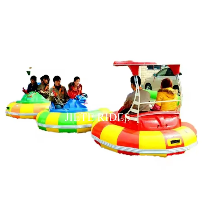 Inflatable bumper cars water pool Kids Inflatable Electric Fiberglass Rubber Plastic Bumper Boat for Amusement Park Gas powered