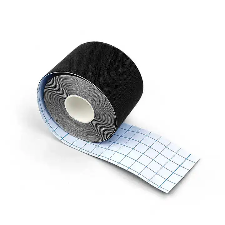 Self Adhesive Athletic Stretch Tape Oem Sports Strap Wrist Support Boxing for Black Custom Athletes Taping