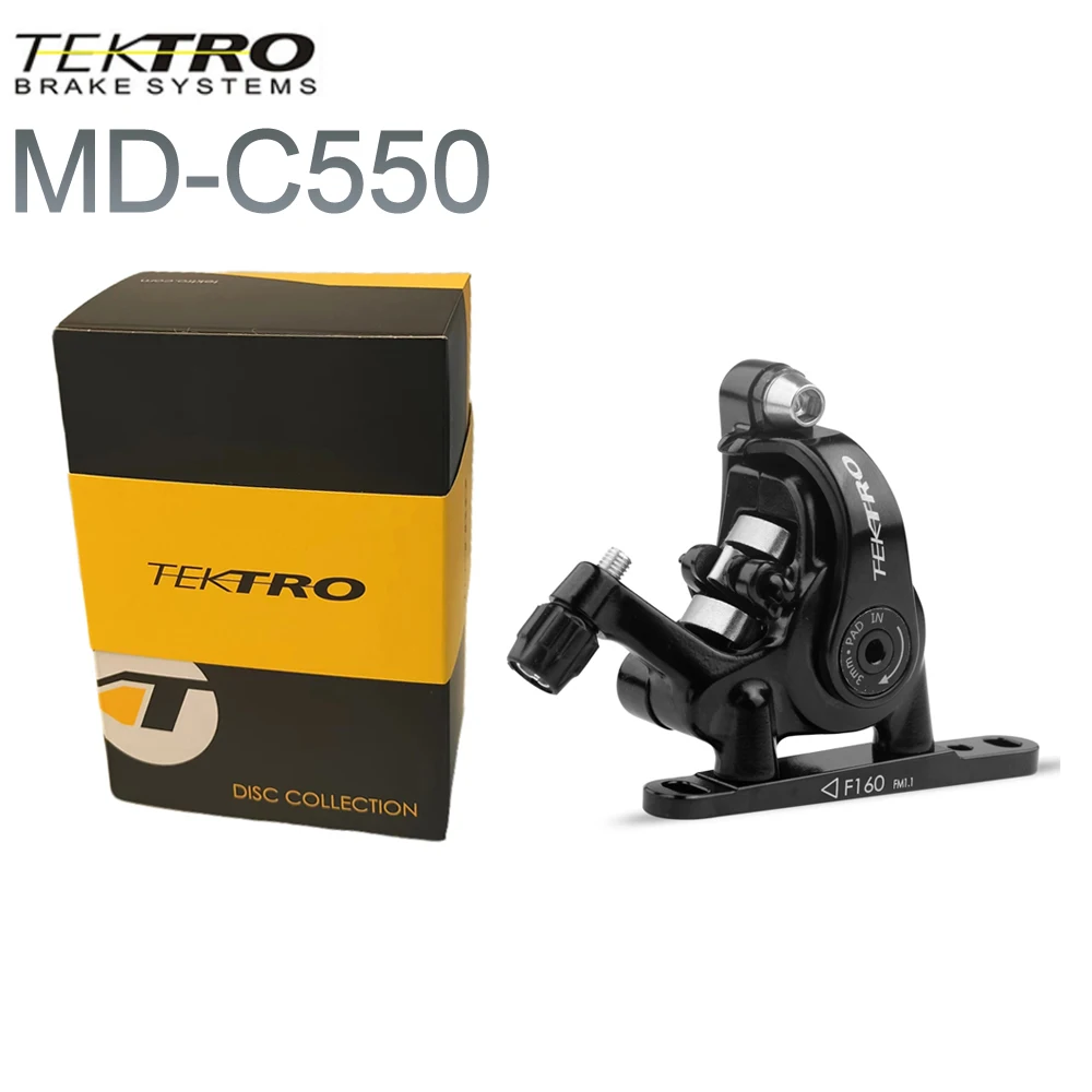 TEKTRO MD-C550 шоссейный велосипед Двухпоршневой трос суппорт передний/задний сплав механический дисковый двойной тормоз запчасти для велосипеда дорожного