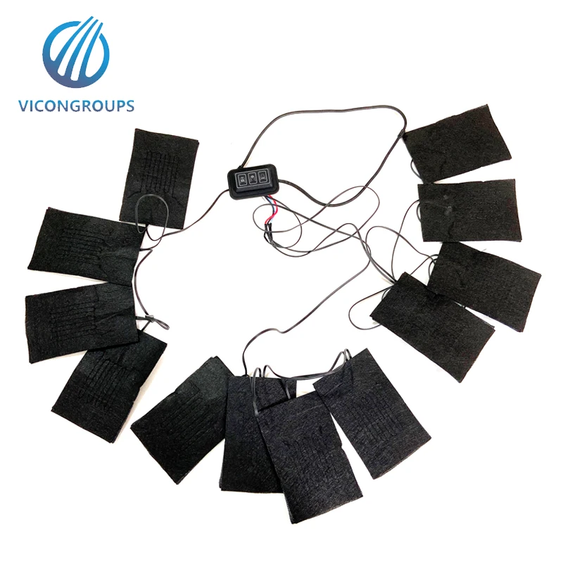 Custom DC 5V Three speed regulation USB Electric Cloth Heater Pad Heating Element