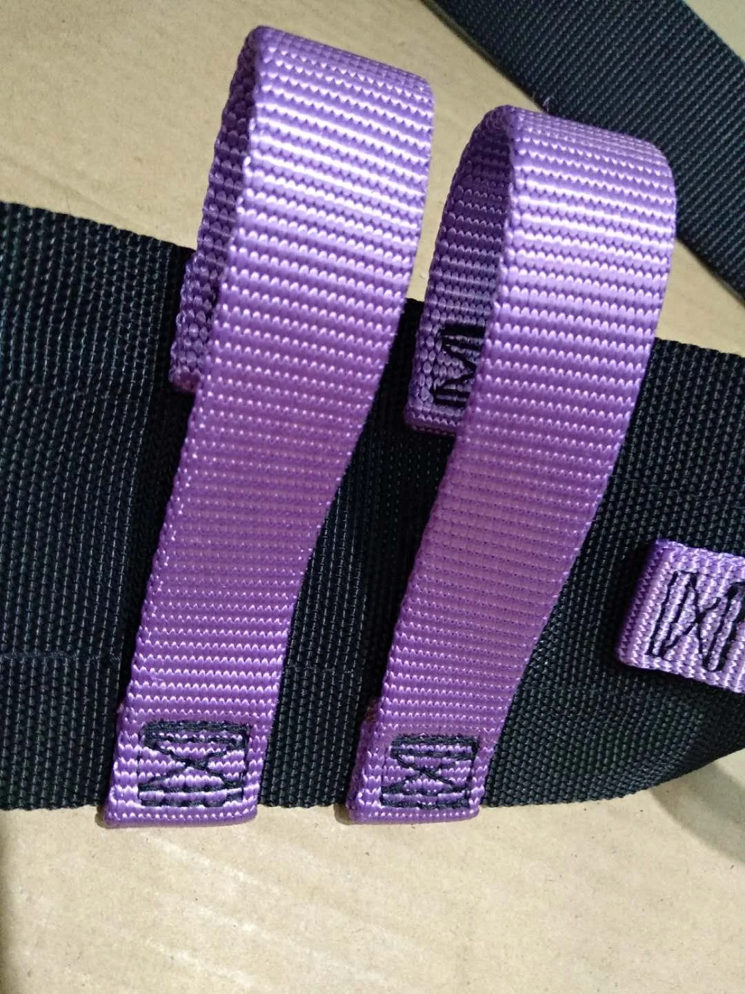 
Medical Nursing Walking Assist Aid Gait Belt Transfer Walking Belt with purple handles 