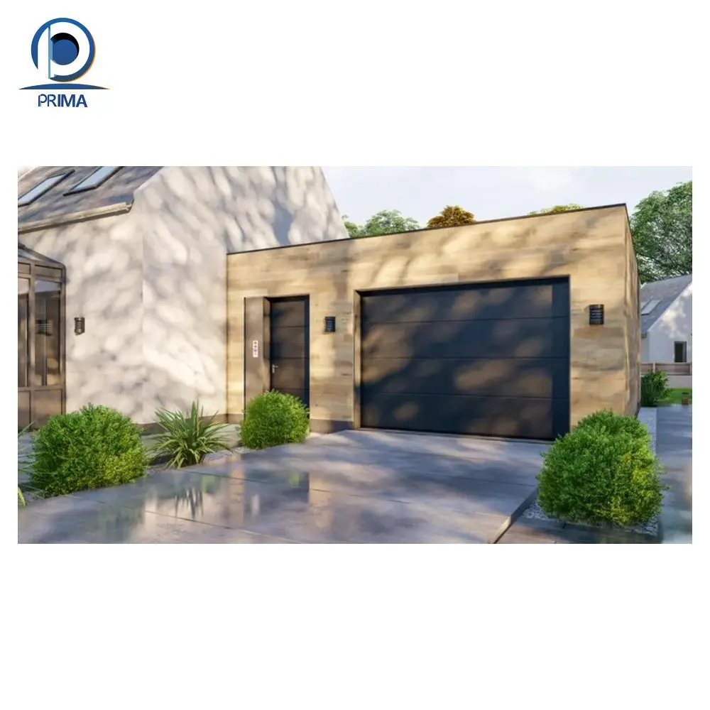 Orient High Quality Stackable Garage Door 16x8 9x8 See Walk Through Glass Modern Garage Doors for Villar