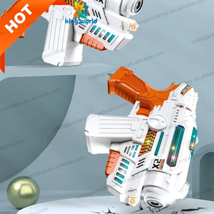 Colorful Sci-fi Cool Shape Bubble Gun Toys Popular Children Kid Boys Electric Light And Music Function Automatic Bubble Toys
