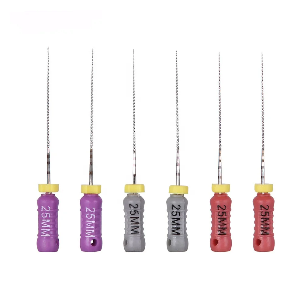 Factory Supplier Price Hand Use Stainless Steel Dredging C File 25mm Length Dental Rotary Files