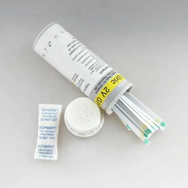 Uric-2V Urine Test Strip Urine Reagent Strips For Glucose protein