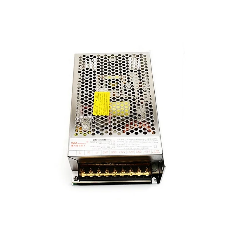 WANGMA WM-250M Switching Power Supply 5V/10A 12V/20A Output Voltage for Water Shooting Amusement Machine Accessories