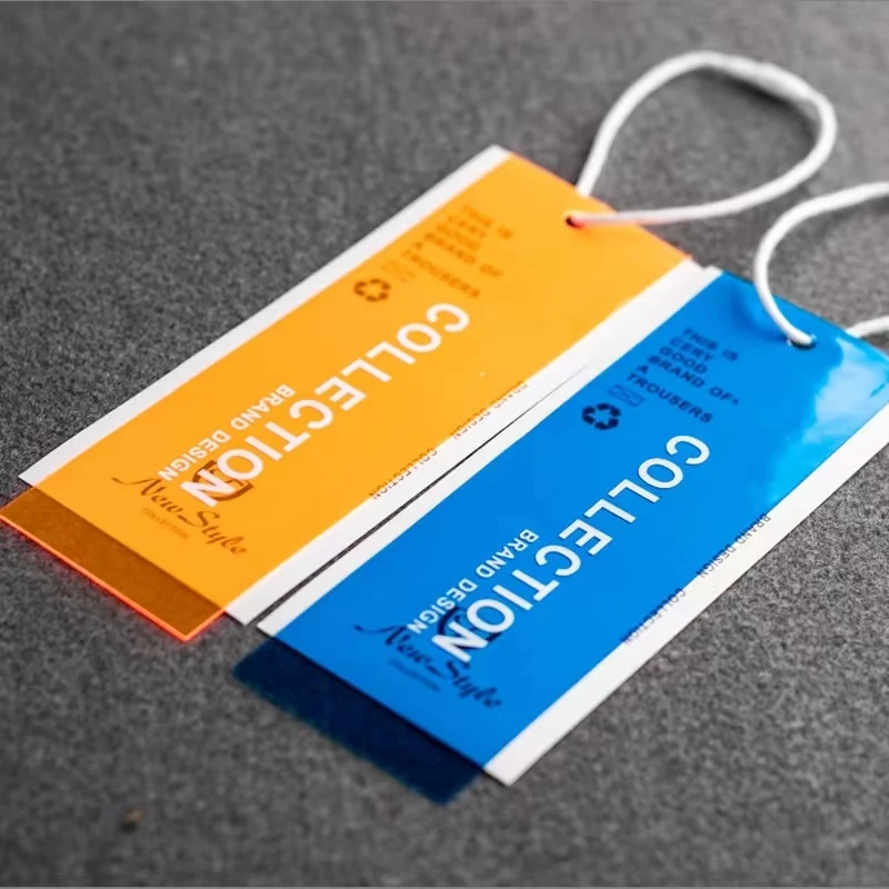 Name Logo Brand Tags Kraft Paper Tags Metal Eyelet Clothing Hang Tags Custom Free Design Printing