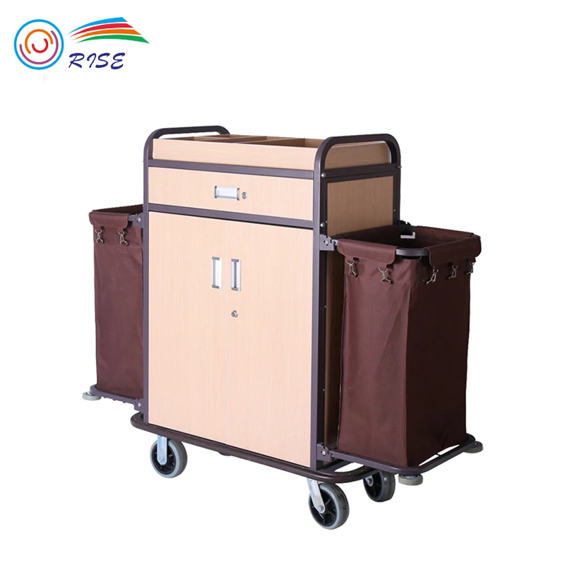 Cleaning Trolley Service Cart Iron Hotel Multifunctional cleaning carts