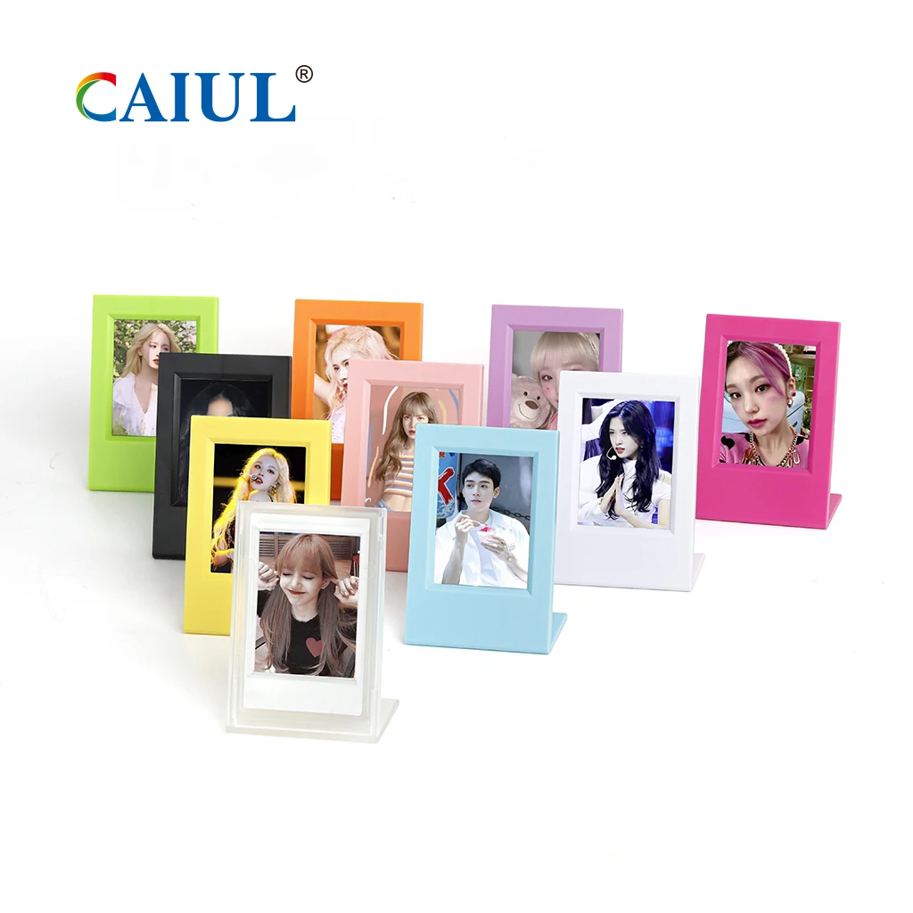 Caiul Patent Classic ABS Kpop Style Tabletop Mini Picture Frame for fujifilm instax mini 12/11 Film 2X3 Picture Photo Frame