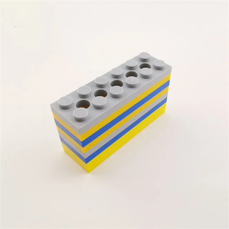 No.32001 Best quality Safely Moc Building Block Brick  Plate 2 x 6 with 5 Holes Plastic Educational Toy