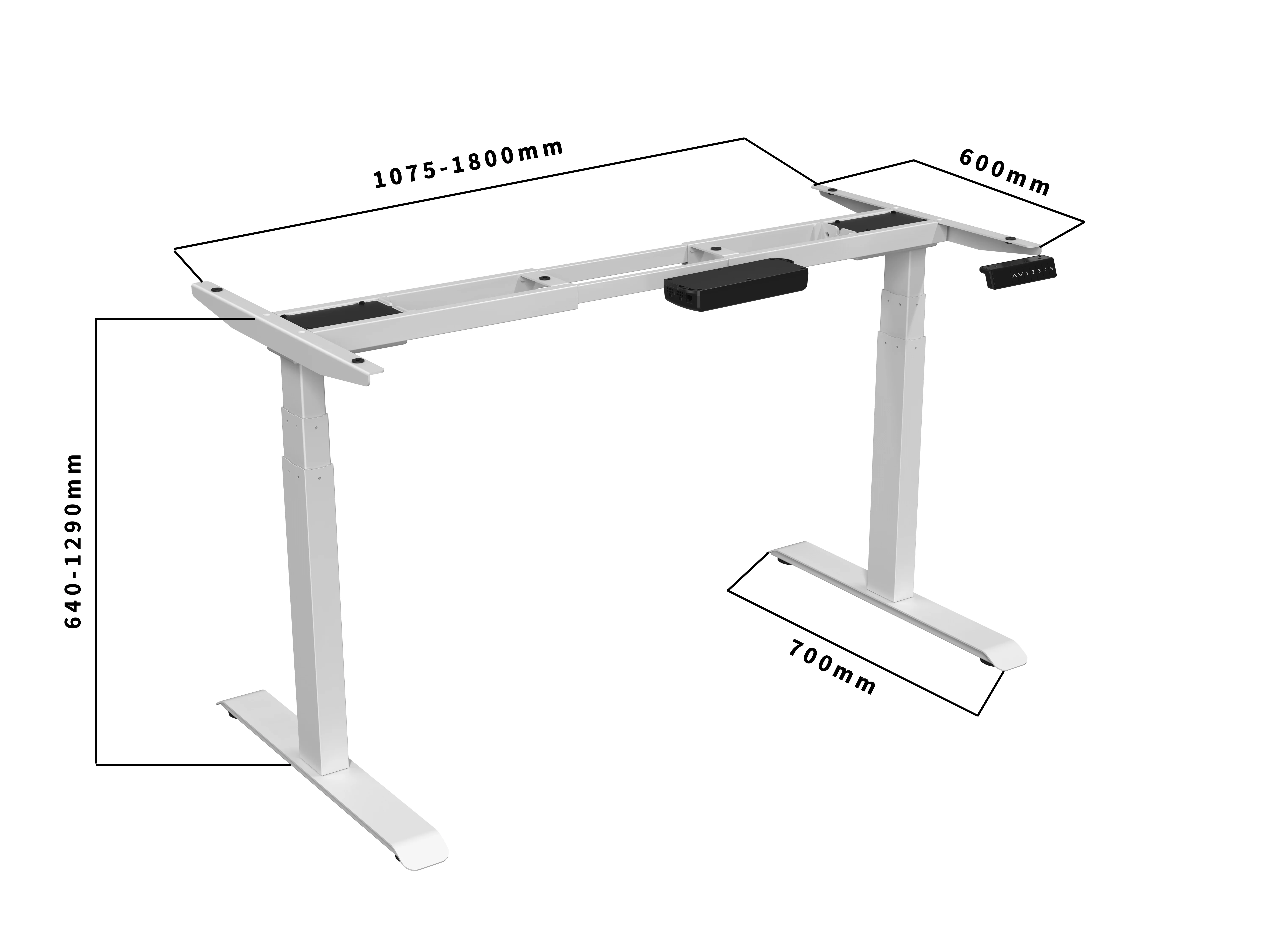 Office furniture A16 work station height adjustable desk electric sit stand table frame