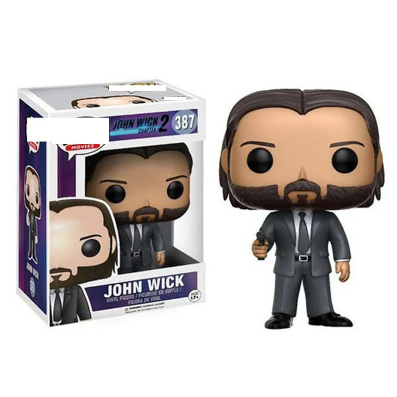 John Wick Gun Action Figure Model Toy Movie Character Souvenir Collection Desktop Decoration