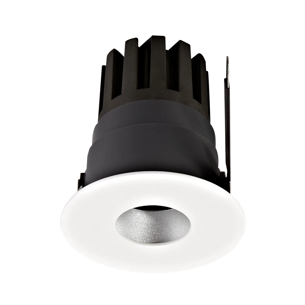 Round 86mm 15d 24d 36d Angle Color temperature adjustable led downlight White 7W Recessed Led Wall Washer DownLight for Hotel