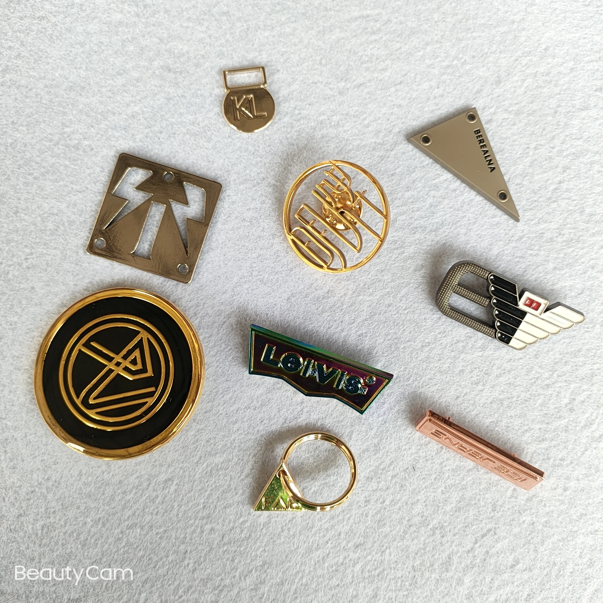 Factory wholesale custom self-adhesive metal logo badges for bicycle brand sports equipment accessories durable mark patch