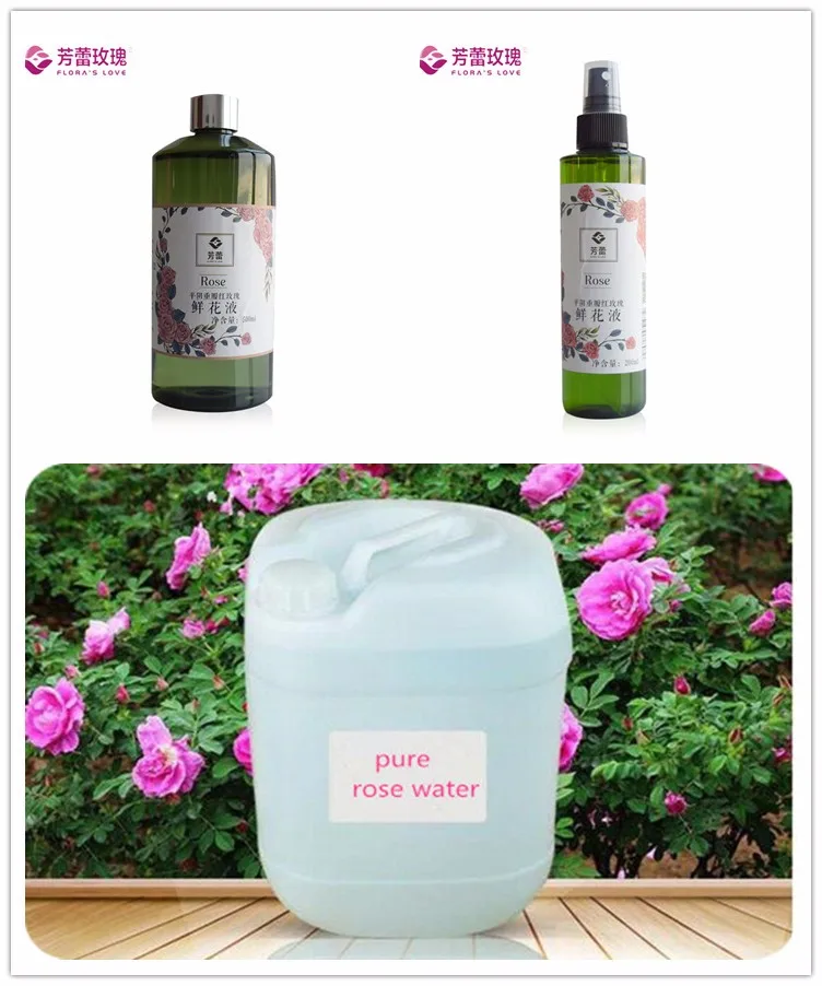 Wholesale Organic 100% Pure Rose Flower Extract Rose Water