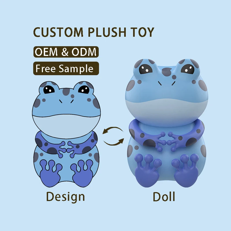 Factory Hot Sale Wholesale Cute Kawaii Stuffed Animal Custom Frog Plush Soft Toys Frog Plush Toy Custom