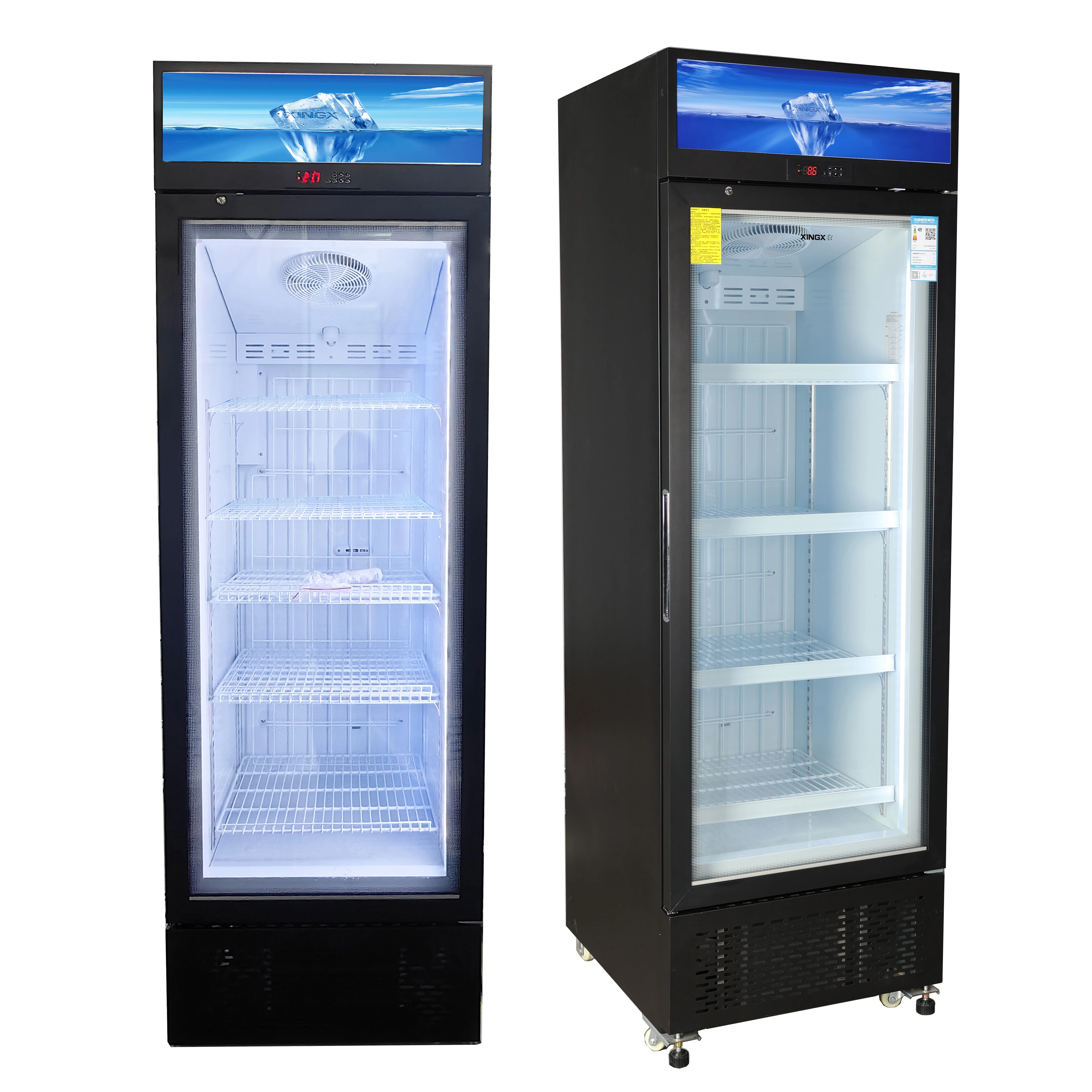 Xingxing витрина морозильная камера с вентиляцией без мороза Коммерческая Морозильная для мороженого