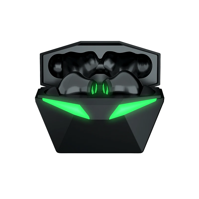 Verified Supplier  wireless waterproof ipx5 gaming earphone led light charging bin tws earbuds for mobile phone
