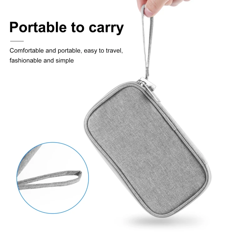 Cheap Travel Organizer Bag Waterproof Case Double Layer Organize Electronic Cable Charger Power Bank Phone Portable Storage Bag