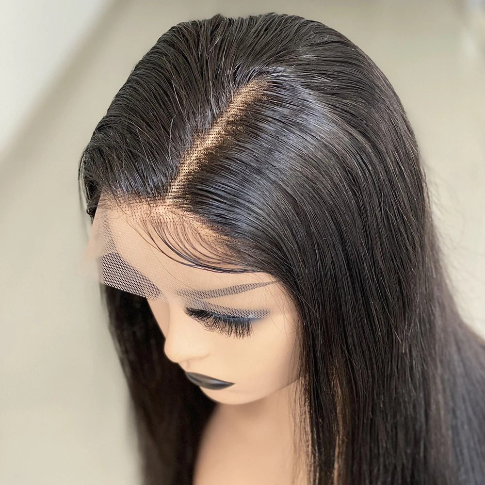 
Wholesale Best Ladies Natural Color Wigs For Black Women Indian 100% Virgin Human Hair Lace Front Wig 