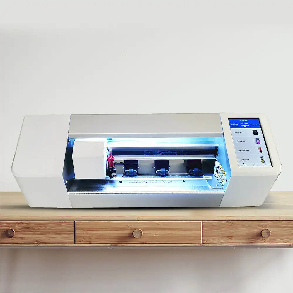 
Умная машина для резки пленки для мобильного телефона, гидравлическая машина для резки пленки из ТПУ, цветная пленка, индивидуальная обработка 