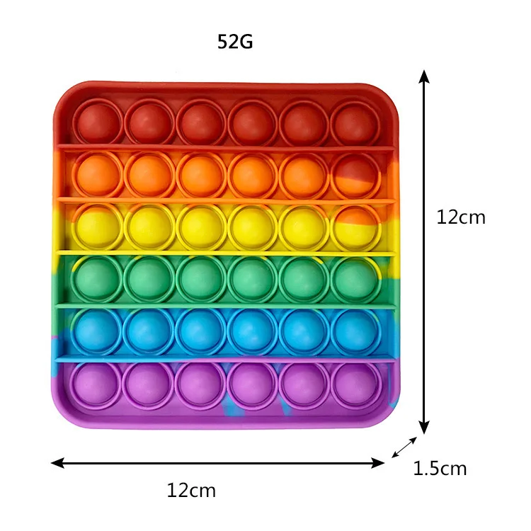 12cm Popping Fidget Party Favors Toddler Toys Stress Relief Pressure Relieving Squeeze Toys for Kids