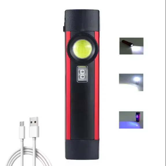 New hot sale 2 in 1 portable mini give away promotion gift cheap aluminum EDC zoom pocket clip flashlight rechargeable torch led