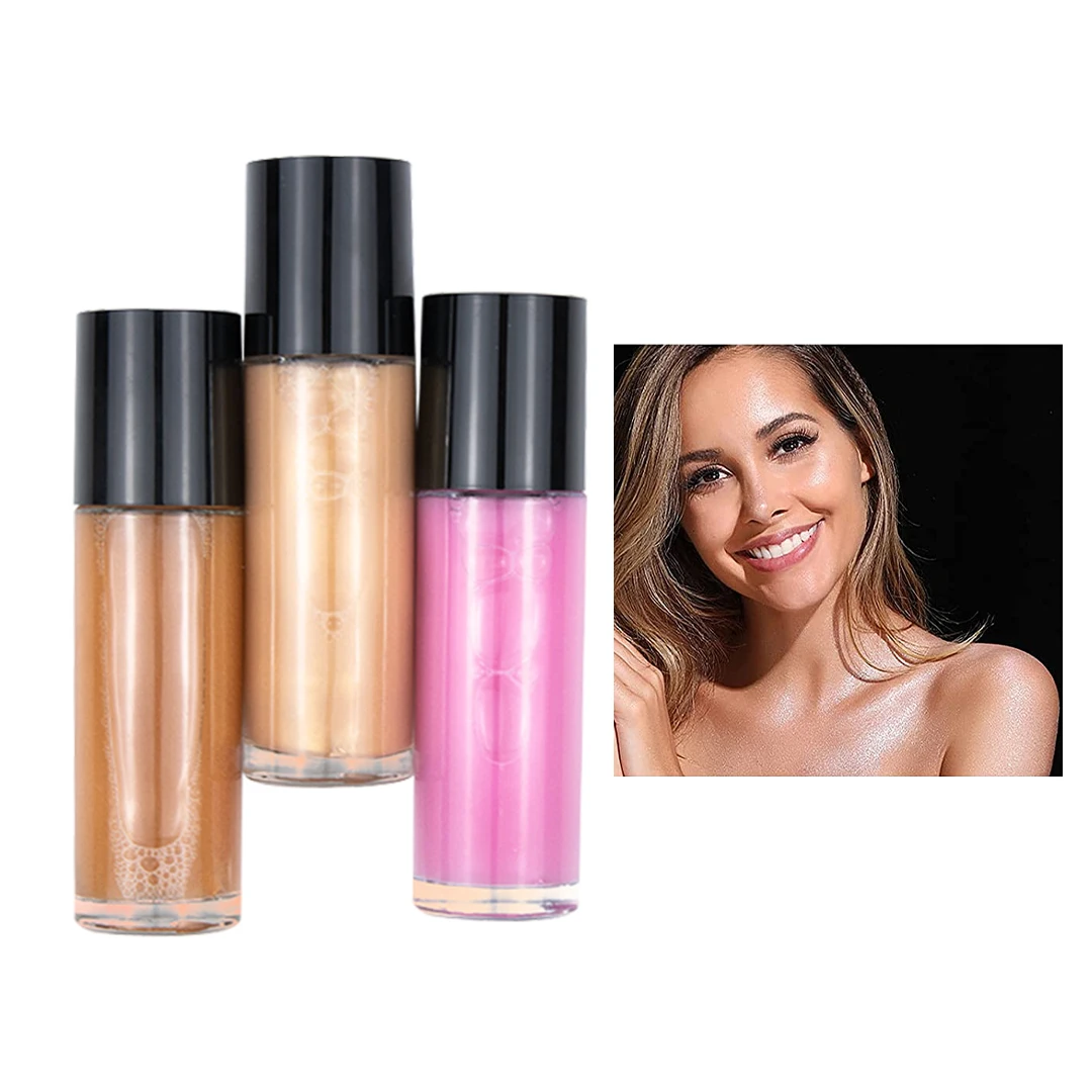 Custom Logo Manufacturers Organic Natural Vegan Shimmering Body Oil Private Label High Quality Waterproof Glow Body Shimmer Oil