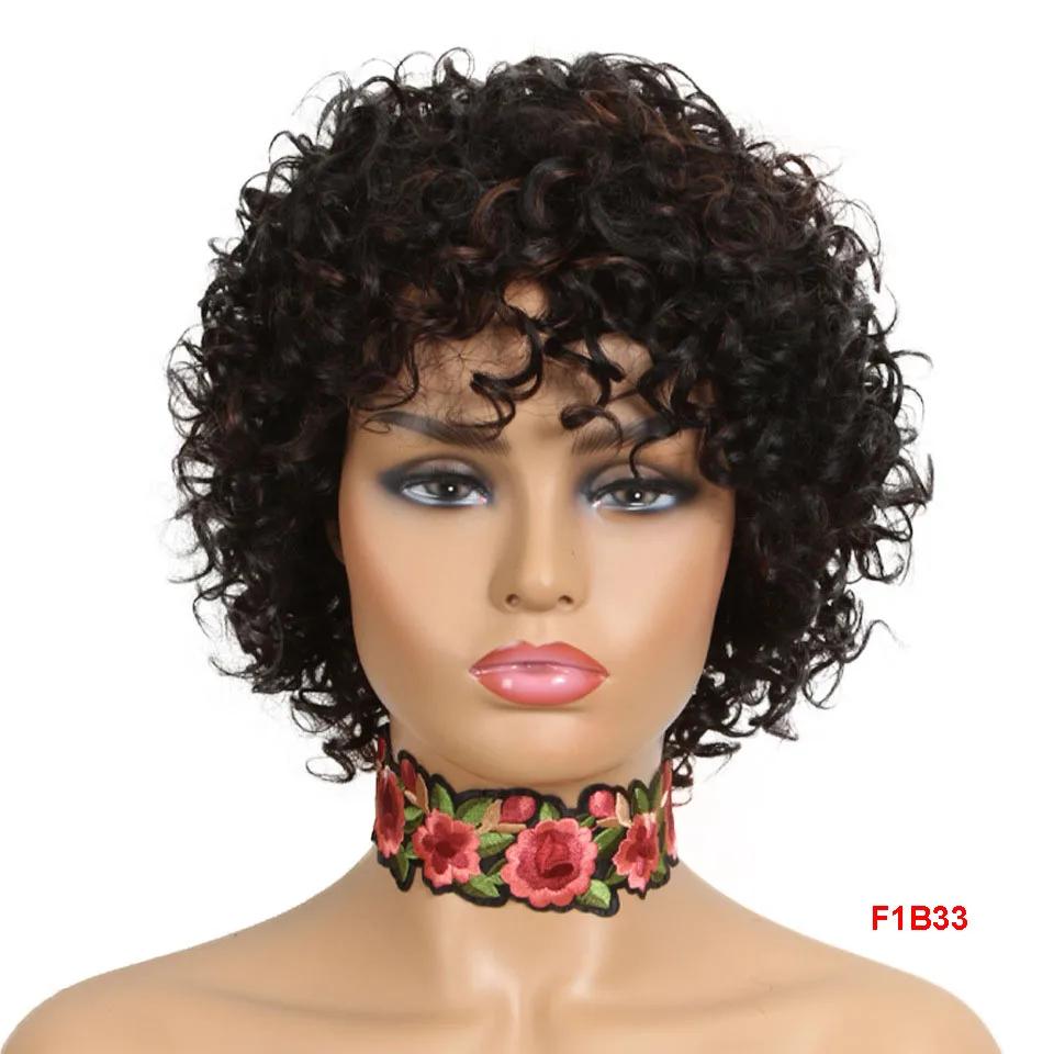 purple red lace frontal 100% turkish brazilian women men afro short kinky deep curly water wave synthetic remy human hair wig