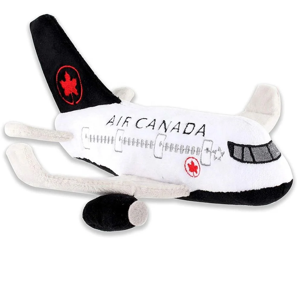 Customized Soft Kids Airplane Toys Stuffed Canada Airplane Plush Toy with Sound Plush Airplane Toy