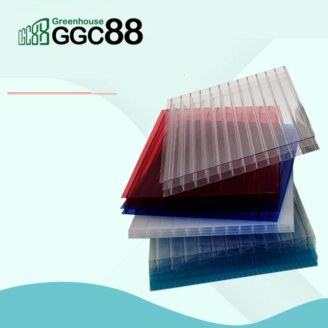 PC plastic honeycomb board factory ceiling plastic hollow sunlight board multi-layer vegetable greenhouse canopy board