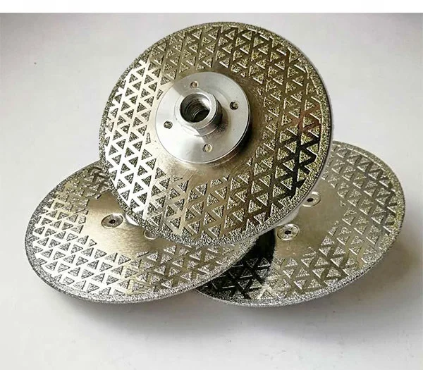 
double side triangle shape blade electroplated Diamond Saw Blade cutting disc grinding wheel 