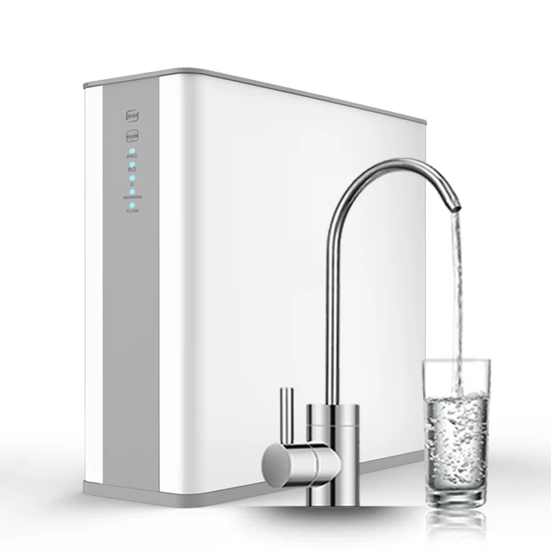 Purificador de agua RO 75GDP under sink water purifier under sink uv hot cold home use drinking water filter dispenser